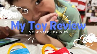 My Mcdonald’s Crocs review 2024 fyp mcdohappymeal crocs funday toyreviewunboxing [upl. by Htederem]