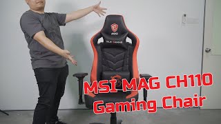 MSI MAG CH110 Gaming Chair Unboxing and Assembly [upl. by See]