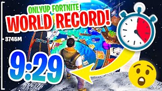 ONLY UP FORTNITE SPEEDRUN WORLD RECORD 929 WITH MOON [upl. by Yziar]