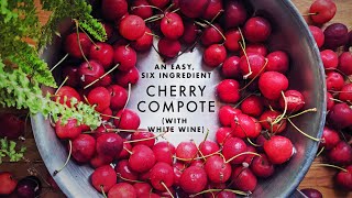 An Easy Six Ingredient Cherry Compote with White Wine  Magic Marinade  ASMR [upl. by Hauhsoj682]