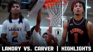 Landry vs Carver HIGHLIGHTS  Crowd TURNS UP in heated matchup in Algiers 🏀🔥 [upl. by Hallimaj]