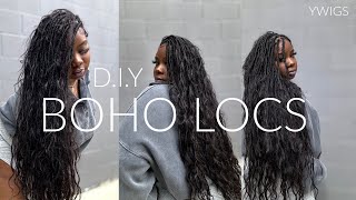 ♡ Easy DIY BOHO Locs Ft YWIGS [upl. by Cung957]