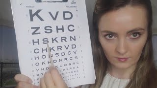 ASMR FASTEST Cranial Nerve Exam Eye Exam Haircut Piercing Measuring [upl. by Tilagram]