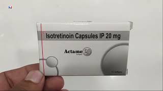 Actame 20 Capsule  Actame Capsules  Isotretinoin 20mg Capsules Uses  Actame 20mg Capsule Uses [upl. by Chaffinch]