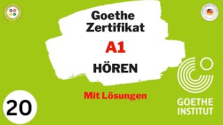 Goethe Zertifikat A1  Hören Modelltest mit Lösung am Ende  20 [upl. by Middleton979]