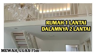 DESAIN RUMAH MINIMALIS 1 LANTAI TAPI DALAMNYA 2 LANTAI  RUMAH LUAS 6x125 m² DENGAN MEZANIN [upl. by Schuman]