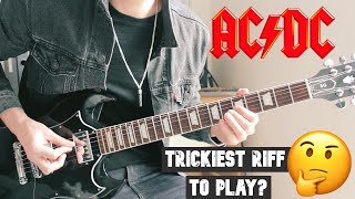 My Top 10 ACDC Guitar Riffs Part 1 Guitar Tab Tutorial [upl. by Eceerehs]