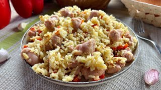 Arroz con Salchicha Fácil [upl. by Namolos]