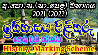 OL History Paper Marking Scheme 2021 I History past paper Answers I History Marking Scheme 2022 [upl. by Ymer733]