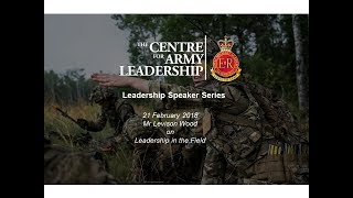 CAL Speaker Series  Leadership in the Field [upl. by Mogerly]