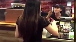 Starbucks employee loses job after berating customer [upl. by Nnaacissej]