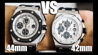 Audemars Piguet Royal Oak Offshore 42mm vs 44mm [upl. by Eelhsa]