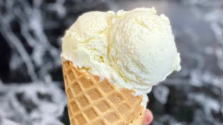 MA MEILLEURE RECETTE DE GLACE À LA VANILLE MAISON SANS SORBETIÈRE🍦☀️ Deli Cuisine [upl. by Jenette]