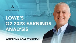 Lowes Business Strategy  Earnings Call Webinar [upl. by Nirrek]