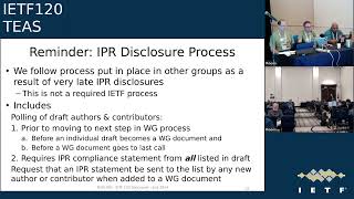 IETF 120 Traffic Engineering Architecture and Signaling TEAS 20240725 1630 [upl. by Einnor]