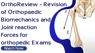 OrthoReview  Revision of Orthopaedic Biomechanics and Joint reaction Forces for orthopedic Exams [upl. by Garin]