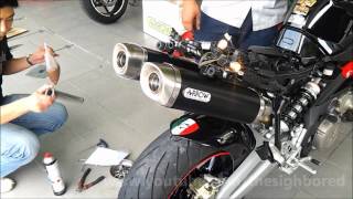 Aprilia Shiver 750 with Arrow exhaust [upl. by Steven534]