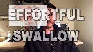 Speech Therapy Swallowing Exercise  Effortful Swallow [upl. by Anad]