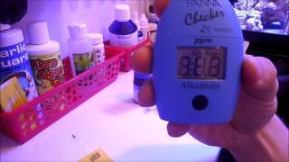 Using Alkalinity Hanna Checker  Beginner Guide To Saltwater Aquariums [upl. by Nirual]