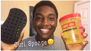 How To Get Defined Curly Hair With A Sponge [upl. by Sacksen]