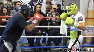 CANELO ALVAREZ WORKS SPARRING PARTNER WITH HIGH LEVEL COUNTER PUNCHING  FULL VIDEO [upl. by Hgielram347]