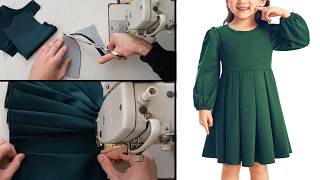 The craftsmen hide this method of sewing from you sewing girl dress [upl. by Nnylarac]