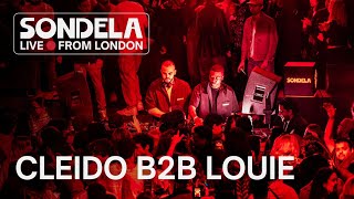 CLEIDO B2B LOUIE  Sondela LIVE from London 26042024  AfroHouseAfroTech Mix [upl. by Daisie656]