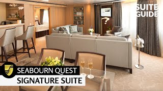 Seabourn Quest  Signature Suite Full Walkthrough Tour  4K [upl. by Gerrit]