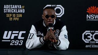 Israel Adesanya  Eugene Bareman PostFight Press Conference  UFC 293 [upl. by Euqitsym937]