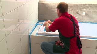 How To Silicone Seal A Bath  DIY At Bunnings [upl. by Tica]