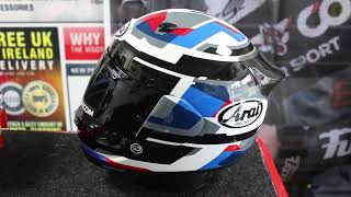 Arai Quantic Abstract Motorcycle Helmet Blue [upl. by Dell]