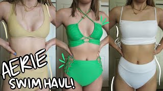 AERIE SWIM TRYON HAUL and brutally honest review [upl. by Aicileb]