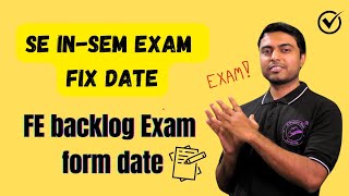 SE InSem exam datesFE exam form dateSPPU Updates [upl. by Bevin341]