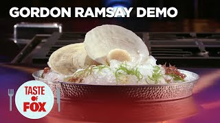 Gordon Ramsay Demonstrates The Perfect Way To Sear Scallops  FOOD CLUB FOX [upl. by Wane376]