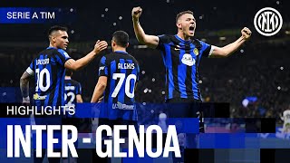 COWABUNGA 🤙🤙  INTER 21 GENOA  HIGHLIGHTS  SERIE A 2324 ⚫🔵🇬🇧 [upl. by Dnomrej]