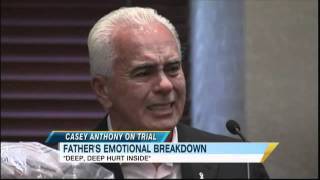 Casey Anthony Trial George Anthony Caseys Father Breaks Down [upl. by Omixam29]