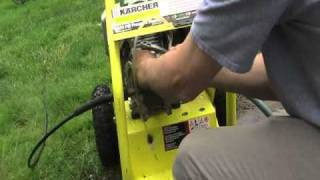 G2400HH Karcher 2400 power washer fix [upl. by Neerhtak]