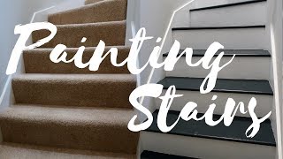 DIY DECORATING AND PAINTING STAIRS  LONDON HOUSE  INTERIOR  Claire Imaginarium [upl. by Borlow]