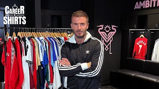 Career in Shirts with David Beckham  Classic Football Shirts [upl. by Joellen533]