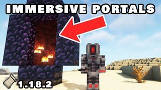 Minecraft Java 1182 Immersive Portals Mod Sodium Iris 1182 Fabric [upl. by Mouldon202]