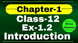 Introduction Chapter1  Relation amp Function  Class 12 Math Chapter1  Chapter1 Class12 Nexa Classes [upl. by Haswell]