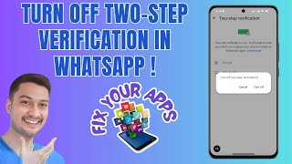 How to Turn Off TwoStep Verification in WhatsApp [upl. by Maxwell]