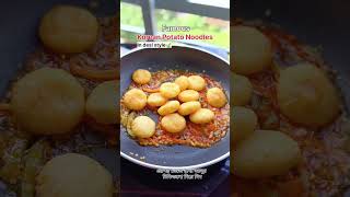 Famous Korean Potato Noodles in desi style food koreanfood noodles recipe cooking trending [upl. by Noy]