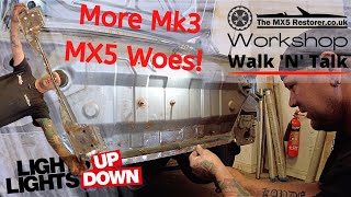 NC MX5 boot floor and rear panel rust  Workshop walk N talk 6 [upl. by Earazed18]