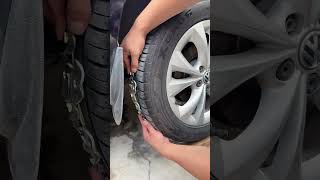 Easy to install car stainless steel ice breaking snow chains [upl. by Resaec178]