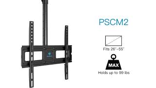 PERLESMITH PSCM2 Ceiling TV Mount  Level up Your Home Entertainment Experience [upl. by Nywra]