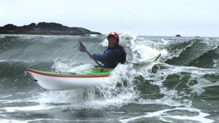 Kayak Surfing Long Boats  Long Beach BC [upl. by Ettenej]