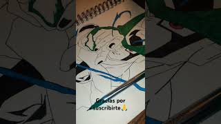 Cell perfecto proceso completo dragonballfanart anime drawing art akiratoriyama [upl. by Clapper]