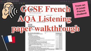 GCSE French Listening Paper Walkthrough AQA Higher [upl. by Khalin]