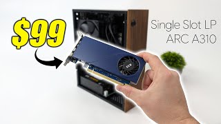 This New Single Slot LP ARC A310 Graphics Card Is Faster Than You Think [upl. by Lennahc354]